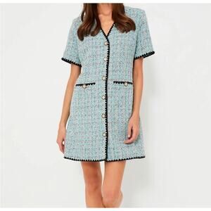 TUCKERNUCK Pomander Place Blue Tweed Josephine Dress NWT Size XL
